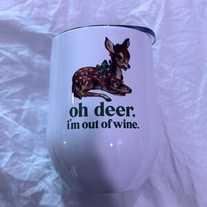 5 for $25! Oh Deer I’m Out of Wine Stainless Mug NWT brand new Francesca’s